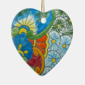 Blumenmotiv Keramik Ornament (Rechts)