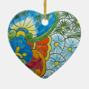 Blumenmotiv Keramik Ornament