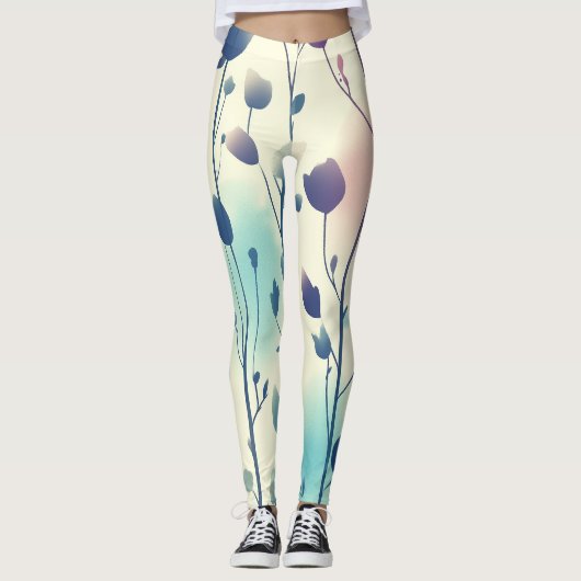 Blumenmotiv leggings (Vorderseite)