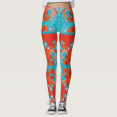 Blumenmotiv Leggings (Vorderseite)