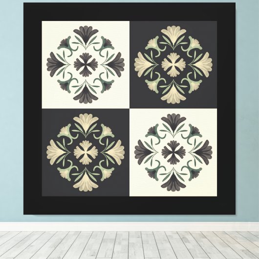 Blumenmotiv Leinwanddruck (Insitu (Holzboden))