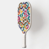 Blumenmotiv Pickleball Schläger (Links)