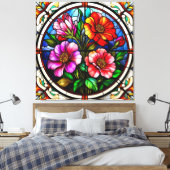 Blumenmotiv und lebendige Blume Leinwanddruck (Insitu (Schlafzimmer))