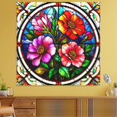 Blumenmotiv und lebendige Blume Leinwanddruck (Insitu (Wohnzimmer))