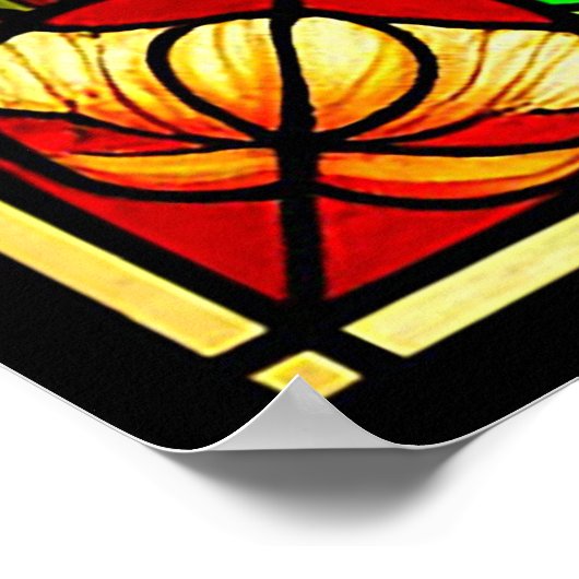 Blumenmotiv und lebendige Blume Poster (Ecke)