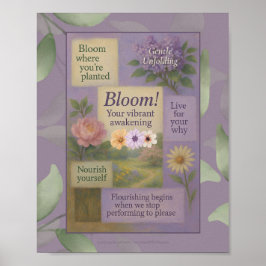 Blumenmotivation Poster