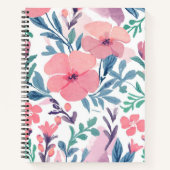 Blumenmotivation SpiralNotebook Notizblock (Vorderseite)