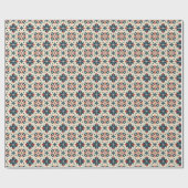 Blumenmotive auf Beige Geschenkpapier (Flach)