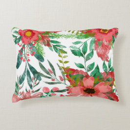 Blumenmotive für die Weihnachtszeit Dekokissen