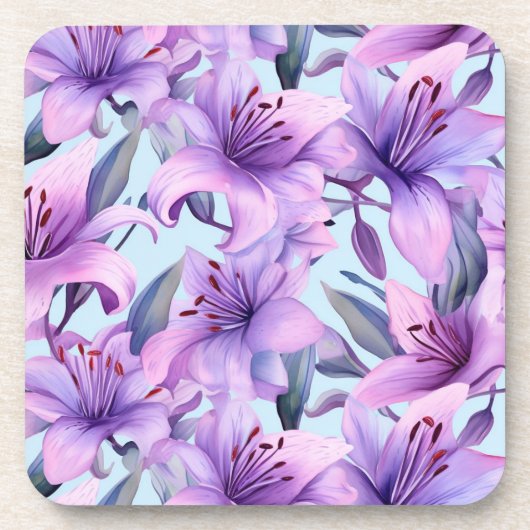 Blumenmotive Getränkeuntersetzer (Vorderseite)