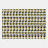 Blumenmotive - Papierblatt für Farbenverpackungen Geschenkpapier Set (Vorderseite 3)