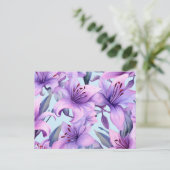 Blumenmotive Postkarte (Stehend Vorderseite)