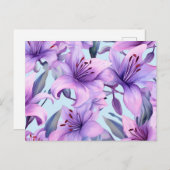 Blumenmotive Postkarte (Vorne/Hinten)