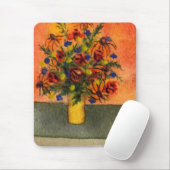 Blumenmousepad "Gelbe Vase" Mousepad (Mit Mouse)