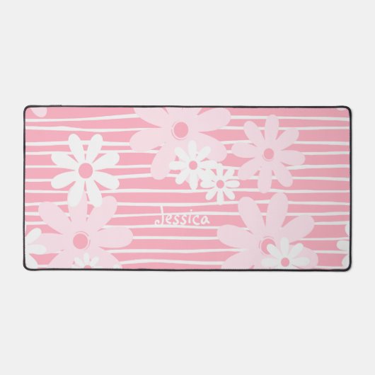 Blumenmousepad | Girls Niedlich Desk Mat Schreibtischunterlage (Vorderseite)
