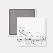 Blumenmusik Magnet (Vorderseite/Rückseite)