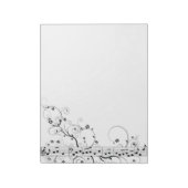 Blumenmusik Notizblock (Rotiert)