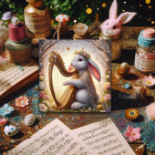 Blumenmusiker Bunny Osterst Feiertagskarte