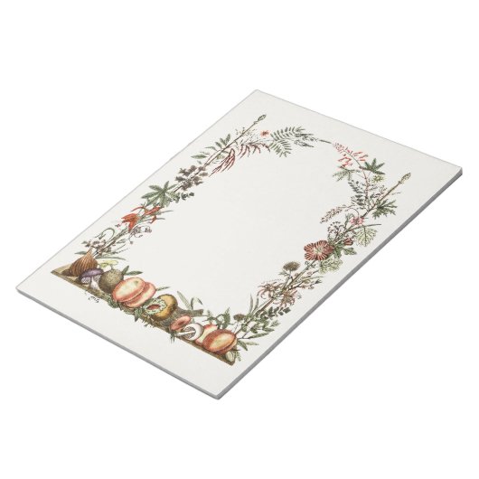 Blumenmuskelbogen Notizblock (angewinkelt)