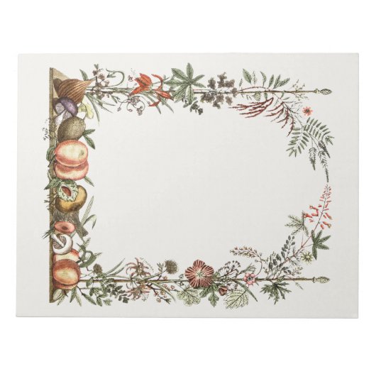 Blumenmuskelbogen Notizblock (Vorderseite)