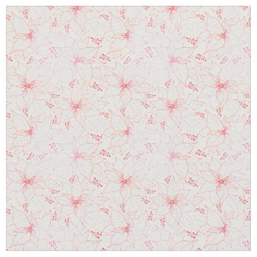 Blumenmuster 02B.b Weißer Hintergrund Stoff (Nahaufnahme)