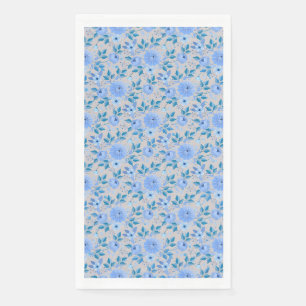 Blumenmuster.06.FR. Lbluex4. Offwhite BG Serviette