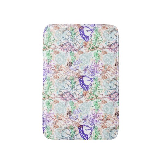 Blumenmuster 10 badematte (Vorderseite Vertikal)