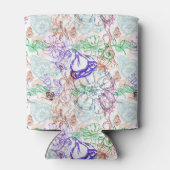 Blumenmuster 10 dosenkühler (Rückseite)