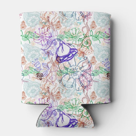 Blumenmuster 10 dosenkühler (Rückseite)