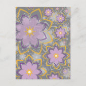 Blumenmuster 10 feiertagspostkarte (Vorderseite)
