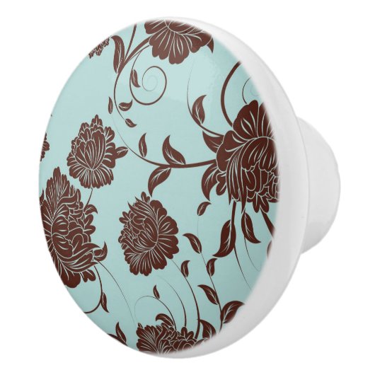 Blumenmuster 10 keramikknauf (Rechts)