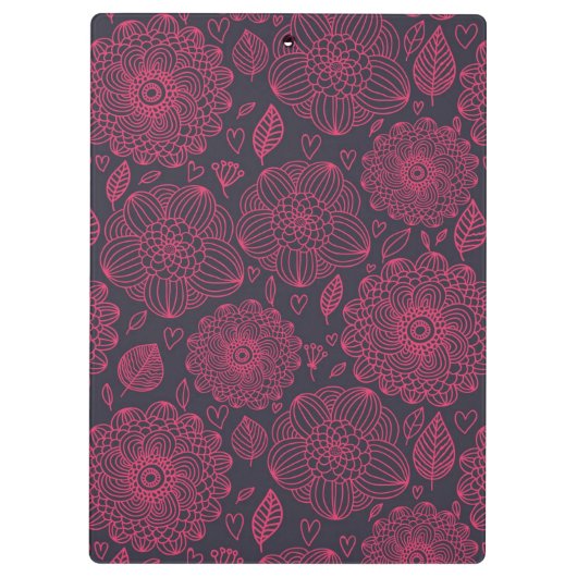 Blumenmuster 10 klemmbrett (Rückseite)