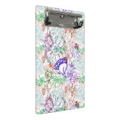 Blumenmuster 10 mini klemmbrett (Schrägansicht)