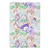 Blumenmuster 10 mini klemmbrett (Rückseite)