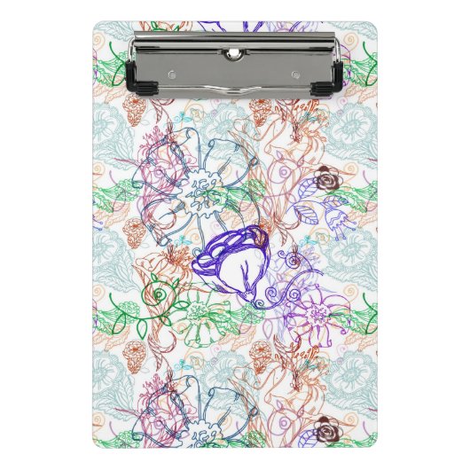 Blumenmuster 10 mini klemmbrett (Vorderseite)