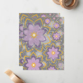 Blumenmuster 10 mitteilungskarte (Vorderseite/Rückseite Beispiel)