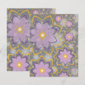 Blumenmuster 10 mitteilungskarte (Vorne/Hinten)