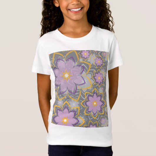 Blumenmuster 10 T-Shirt (Vorderseite)
