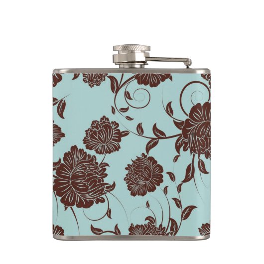 Blumenmuster 11 flachmann (Rückseite)