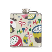 Blumenmuster 11 flachmann (Rückseite)