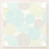 Blumenmuster 11 glasuntersetzer (Rückseite)