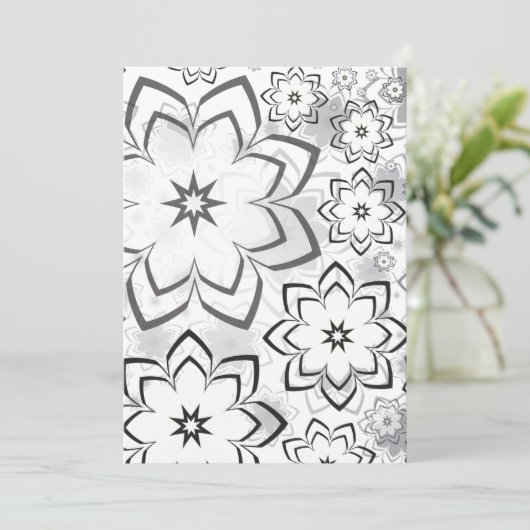 Blumenmuster 11 karte (Stehend Vorderseite)