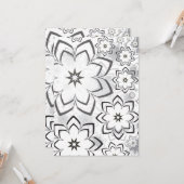 Blumenmuster 11 karte (Vorderseite/Rückseite Beispiel)