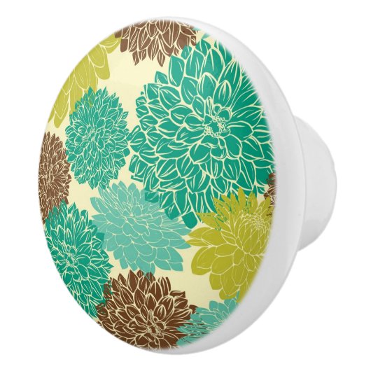 Blumenmuster 11 keramikknauf (Rechts)