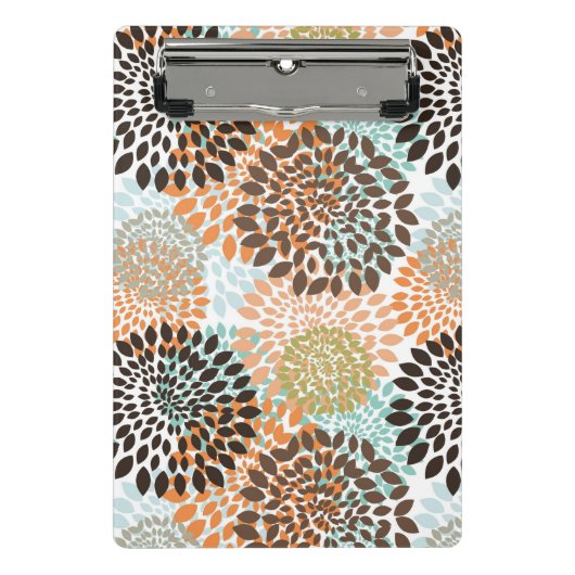 Blumenmuster 11 mini klemmbrett (Vorderseite)