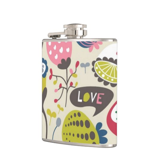 Blumenmuster 12 flachmann (Links)