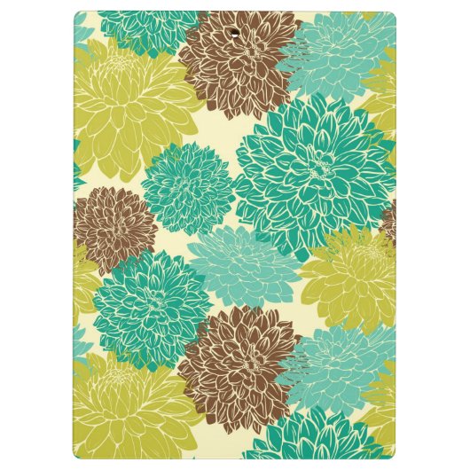 Blumenmuster 12 klemmbrett (Rückseite)
