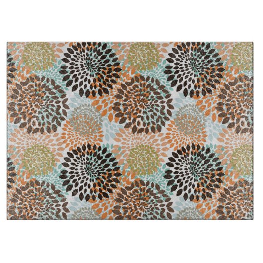 Blumenmuster 12 schneidebrett (Vorderseite)