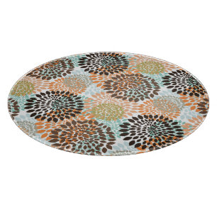 Blumenmuster 12 schneidebrett