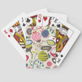 Blumenmuster 12 spielkarten (Rückseite)